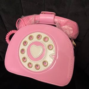 Telephone design handbag/ shoulder bag. Removable phone. Great Christmas gift.